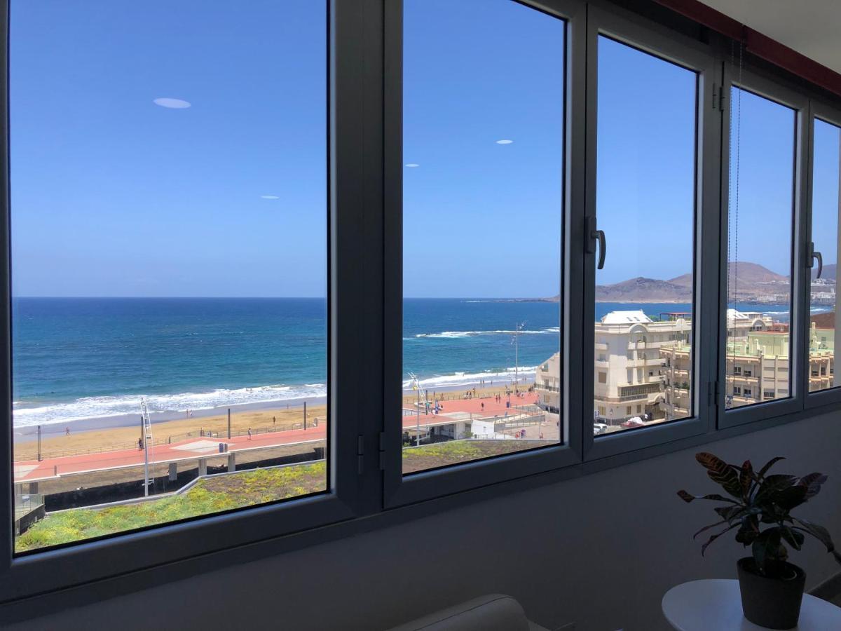 Vistas Mar Playa Las Canteras Primera Linea Wifi Las Palmas de Gran Canaria Eksteriør bilde